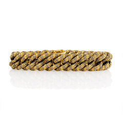 Georges L'enfant for Boivin two-color woven gold bracelet