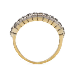 Antique half-hoop diamond ring