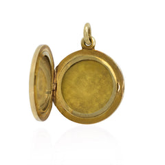 Art Deco gold Moorish design locket