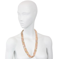 Two-strand South Sea and freshwater pearl necklace