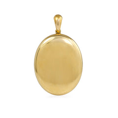 Antique gold and pavé pearl locket