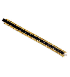 1950s gold and onyx bracelet