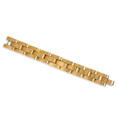Retro gold "escalator" style bracelet