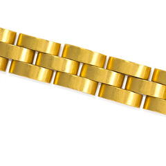 French antique gold gate link bracelet