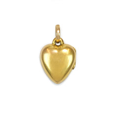 Antique gold and diamond heart locket