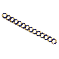 Gold and lapis bracelet, Cartier