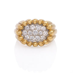 Gold and diamond Tartelette ring, Van Cleef & Arpels