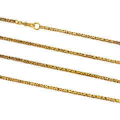 Antique gold openwork longchain