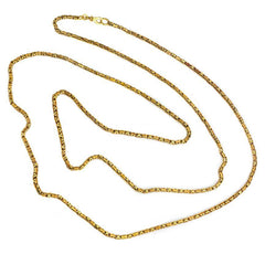 Antique gold openwork longchain