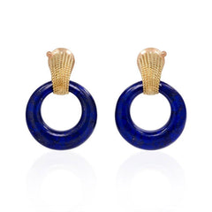 Van Cleef & Aprels interchangeable door-knocker hoop earrings