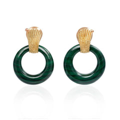 Van Cleef & Aprels interchangeable door-knocker hoop earrings