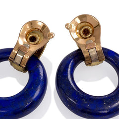 Van Cleef & Aprels interchangeable door-knocker hoop earrings