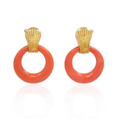 Van Cleef & Aprels interchangeable door-knocker hoop earrings