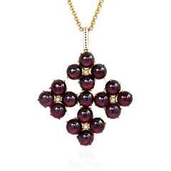 Antique gold, garnet and diamond Maltese cross, Phillips Brothers