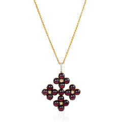 Antique gold, garnet and diamond Maltese cross, Phillips Brothers