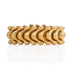 Retro rose gold undulating bracelet