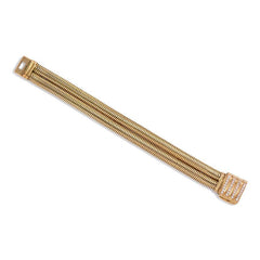 Retro gold gaspipe bracelet