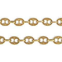 Gold nautical link chain