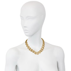 Gold nautical link chain