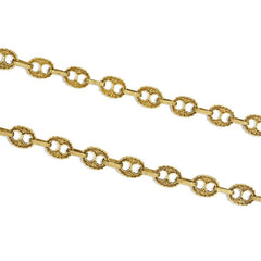 Gold nautical link chain