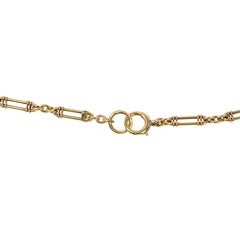Antique gold oblong link chain