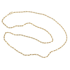 Antique gold oblong link chain