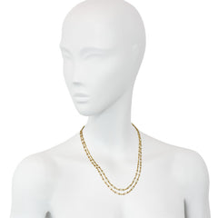Antique gold oblong link chain