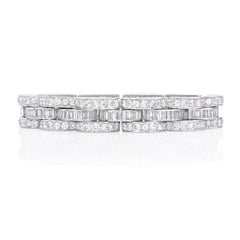 Retro diamond tank bracelet