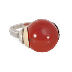 Art Deco carnelian ring, Sasportas