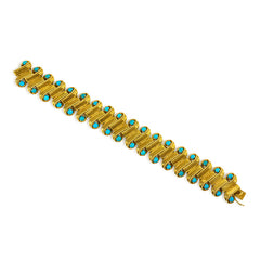 Gold and turquoise bracelet, Cartier