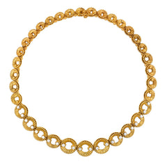 Gold and diamond circular link necklace, Van Cleef & Arpels