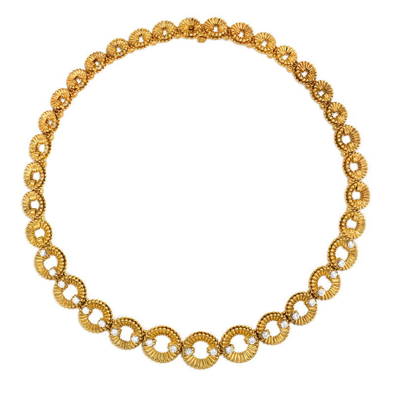 Gold and diamond circular link necklace, Van Cleef & Arpels