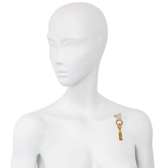Retro gold and diamond tassel brooch, Boucheron