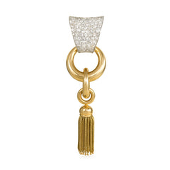 Retro gold and diamond tassel brooch, Boucheron