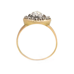 Antique gold and rose diamond ring