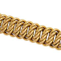 Rose gold curblink bracelet