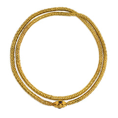 Antique gold chain with barrel clasp, England