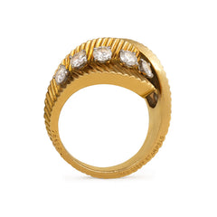 Gold and diamond bypass ring, Van Cleef & Arpels