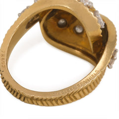 Gold and diamond bypass ring, Van Cleef & Arpels