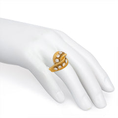 Gold and diamond bypass ring, Van Cleef & Arpels