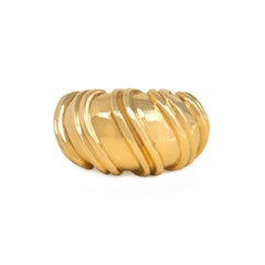 Gold bombé  ring, Van Cleef & Arpels