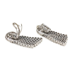 Diamond tassel earrings