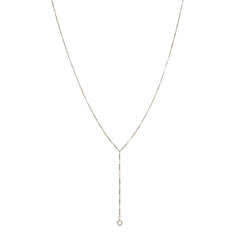 Art Deco platinum and pearl lariat