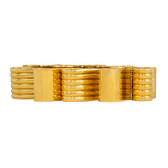 Retro gold bracelet of looped links, Cartier