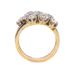 An antique diamond harem ring, France