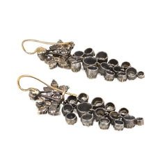 Antique diamond grape earrings