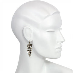 Antique diamond grape earrings