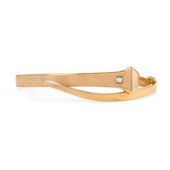 Antique gold and diamond nail bracelet
