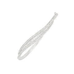 Estate tapered undulating diamond bracelet