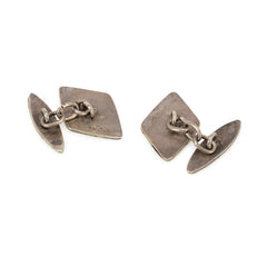 Antique shibayama and silver insect motif cufflinks, Japan